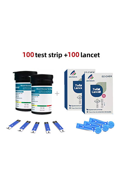Choice3 no meter 100 strip Glucometer Testing Kit Digital Blood Glucose Meter...