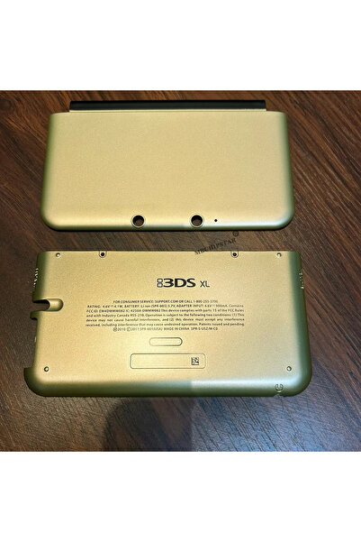 choice2 غطاء علوي وسفلي ذهبي عالي الجودة لجهاز 3DS XL LL، ملحق ألعاب لوحدة ال...