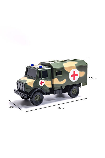 Choice5 ambulance Alloy Metal+Plastic Pull Back Car Simulation Armed Tank Hel...