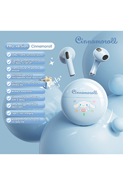 Choice4 K26-blue TWS Hello Kitty Semi-In-Ear Wireless Earbuds K26 | 48H Playt...