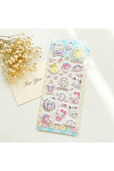 Choice7 ملصقات PVC ثلاثية الأبعاد أصلية من Joytop H-1Sheets لشخصيات سانريو: ه...