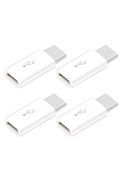 Choice3 white 4pcs Micro/USB C Female To USB C/Micro Male Adapter OTG Convert...