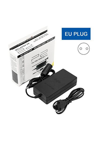 Choice1 قابس أوروبي جديد لجهاز PS2 Slim 70000، قابس أوروبي / أمريكي، مزود طاق...