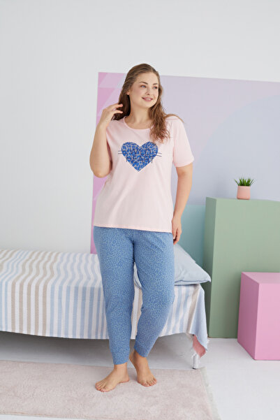 SeXen Πιτζάμα Plus Size "Sexen" ANIMAL HEART