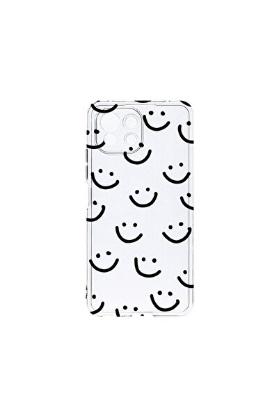 bestcase Прозрачен силиконов калъф 2ММ, съвместим с Xiaomi Mi 11 Lite, Смайли...