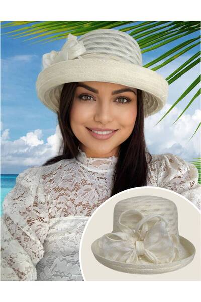 Confortino Luxury women's lace hat - ONE size, ADJUSTABLE