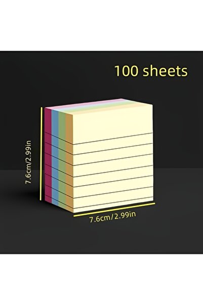 Choice1 ملاحظات لاصقة ملونة صغيرة - 100 صفحة - دفتر ملاحظات إبداعي، متوفر بأر...