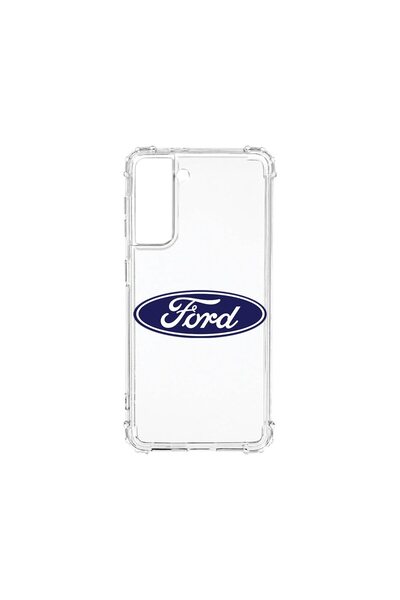 bestcase Husa Antișoc 1.5MM, Compatibilă cu Samsung Galaxy S21, Logo Ford, Te...