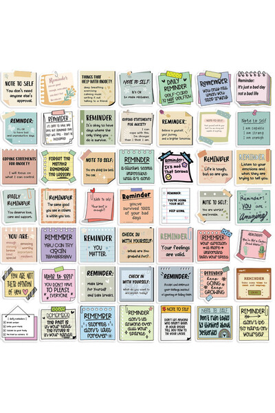 Choice 50PCS 50Pcs Reminder Note Graffiti Stickers - Waterproof DIY Decor for...