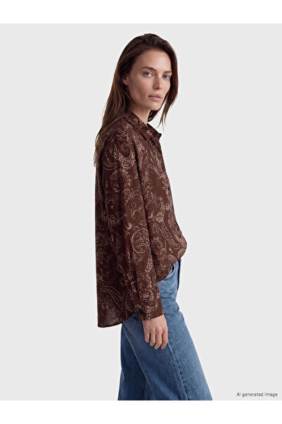 LC Waikiki Nevavm Ethnic Patterned Women's Shirt with a Difference