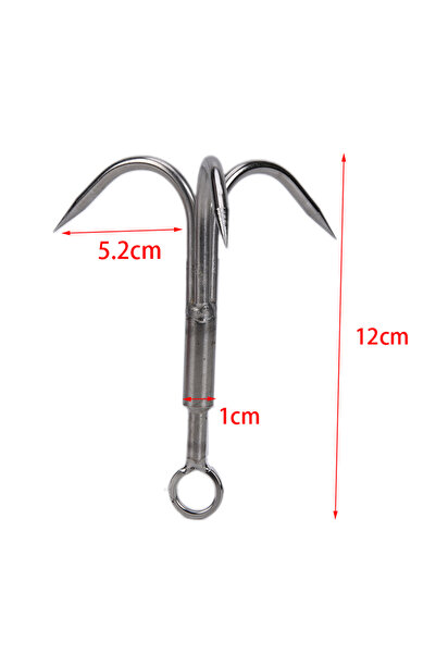 Choice Silver NEW 1pc 3 Claws Grappling Hook Climbing Survival Carabiner Tool...