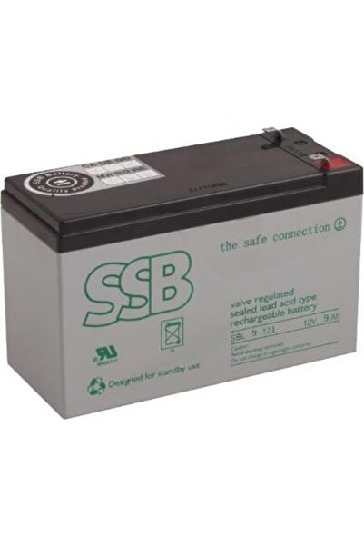 SSB Baterie SBL 9-12L 12V/9Ah T2, durată de viață 10-12 ani - faston 6.3 mm