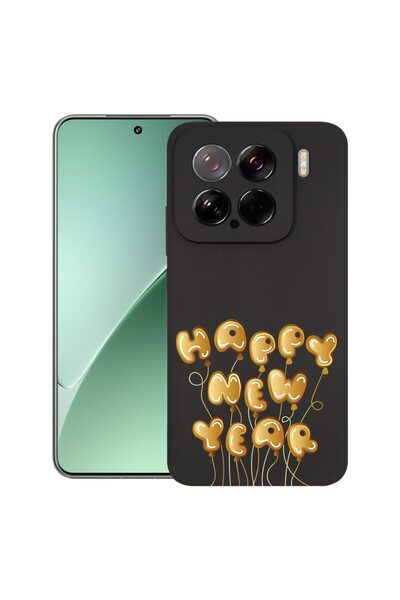 bestcase ¬Æ Husa pentru Xiaomi 15, Happy New Year, Slim Silicon 0.8MM, Antiso...