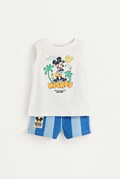 LEFTIES Minnie Mouse ©Disney kolsuz t-shirt ve bermuda şort takım