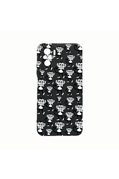 bestcase Силиконов калъф, съвместим с Xiaomi Poco F4, Маймуни, Устойчив на из...