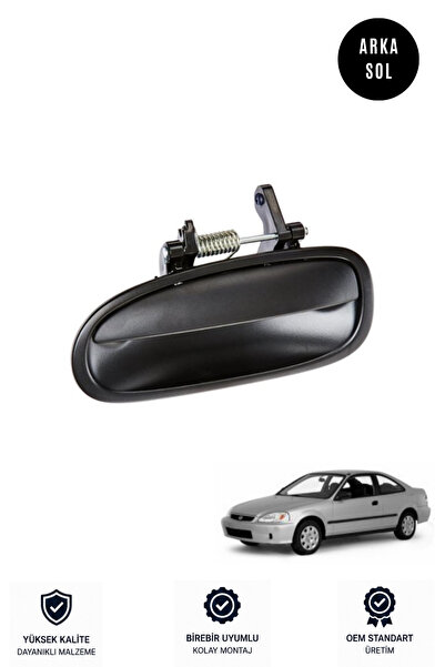 SEMECHLER Rear Left Exterior Door Handle (Driver's Rear) Compatible with Hond...