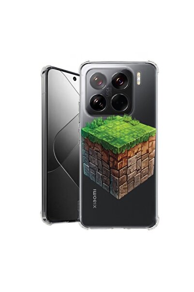 bestcase ¬Æ Husa pentru Xiaomi 15, Anti Shock 1.5MM, Minecraft World, Protect...