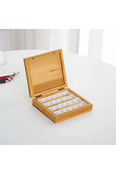 Choice1 24 Grilles Flip-top Portable Painter Paint Box Watercolor Solid Gouac...