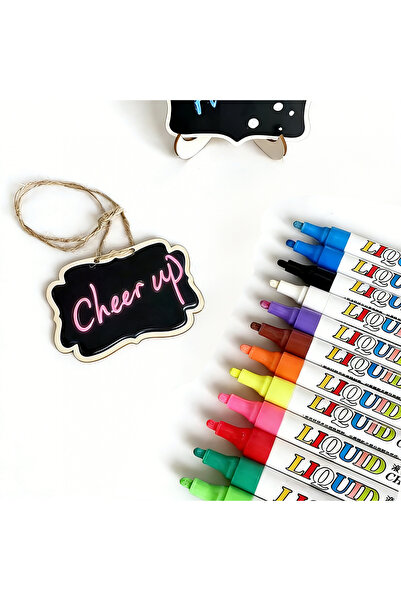 Choice 12pcs 12pcs Neon Color Liquid Chalk Makers For Blackboard, Chalkboard ...
