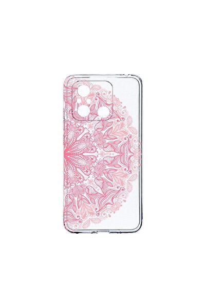 bestcase Διαφανής Θήκη Σιλικόνης 2MM, Συμβατή με Xiaomi Redmi 12C, Ροζ Δαντελ...