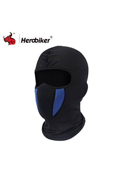choice2 MTT-17266T 03 Blue Balaclava Motorcycle Face Mask Moto Helmet Bandana...