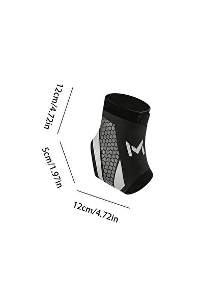 choice2 Gray Ankle Sleeve Breathable Sports Sleeve Foot Brace Ankle Support S...