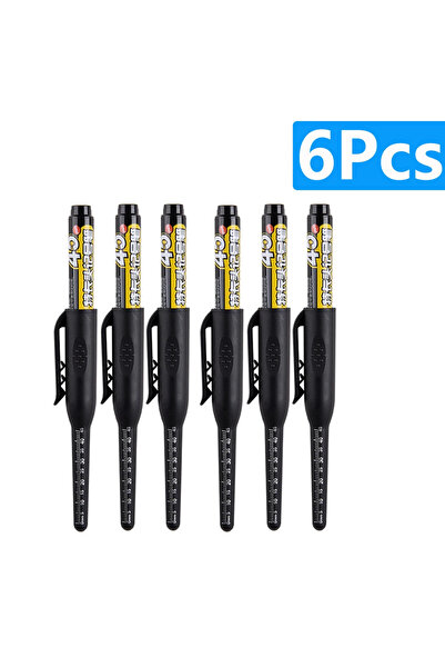 Choice12 6pcs black pen 1-6Pcs 45mm Waterproof Long Head Nib Deep Hole Marker...