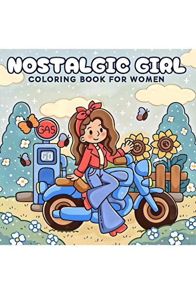 Choice MULTI NOSTALGIC GIRL: Coloring Book for Adults Featuring Cute Cozy Dai...