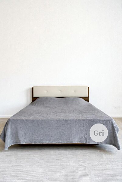 Çeyiz Diyarı Welsoft Double Blanket 200X220 cm Gray