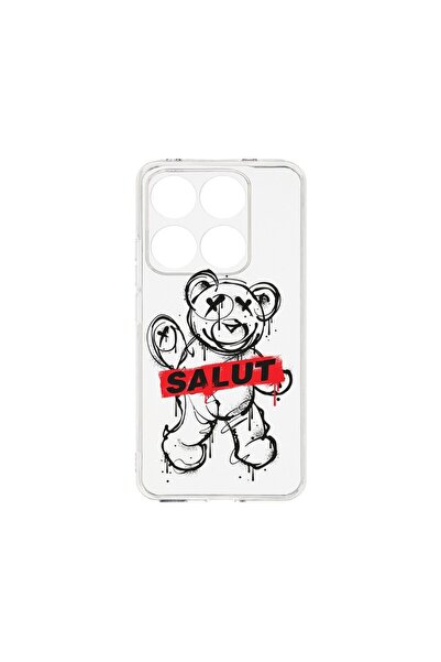 bestcase Калъф за Xiaomi 14T, BestCase™ Прозрачен силиконов 2ММ, с дизайн  "П...