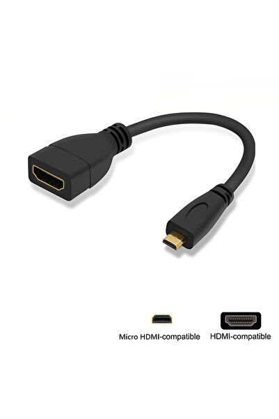 Choice كابل مايكرو HDMI متوافق مع مايكرو HDMI، محول ذكر إلى أنثى HDMI عالي ال...