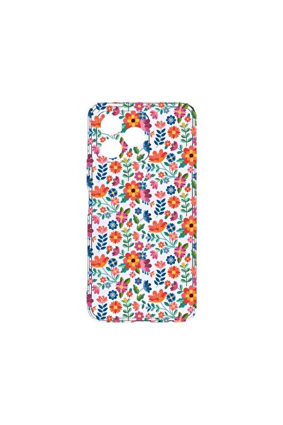 bestcase ¬Æ Husa Clear Silicon 2MM, Compatibila Cu Xiaomi Redmi 13, Flower Pa...