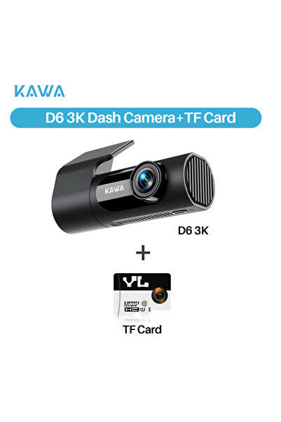 Choice كاميرا سيارة D6 3K بسعة 32 جيجابايت، مسجل فيديو KAWA، كاميرا سيارة D6 ...