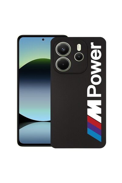 bestcase Калъф за Xiaomi Redmi Note 14, BMW M Power, Тънък силиконов 0.8ММ, У...