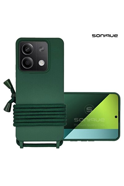Sonique Θήκη Σιλικόνης με Κορδόνι CarryHang Xiaomi Redmi Note 13 5G Πράσινο Σ...