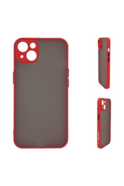 Sonique Θήκη Σιλικόνης Color Button Bumper Apple iPhone 14 Plus Κόκκινο