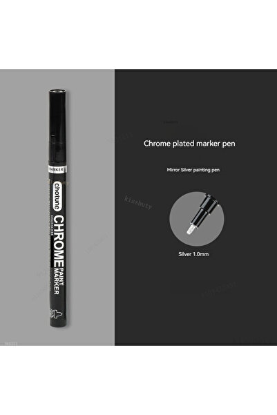 Choice6 Silver-1.0mm 1pc 3/1pcs Mirror Chrome Marker Pen Set, DIY Gold Silver...