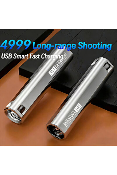 Choice 18650 Lithium Battery Fixed Focus Silver S 1999m Long Range Flashlight...