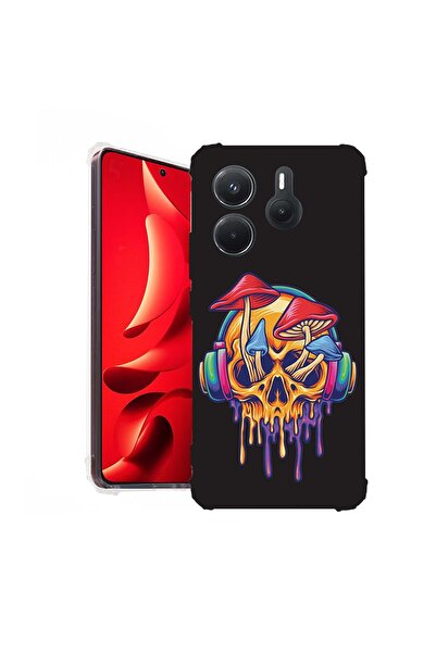 bestcase Husă pentru Xiaomi Redmi Note 14 4G, Antișoc 1.5MM, Skull Mushroom, ...