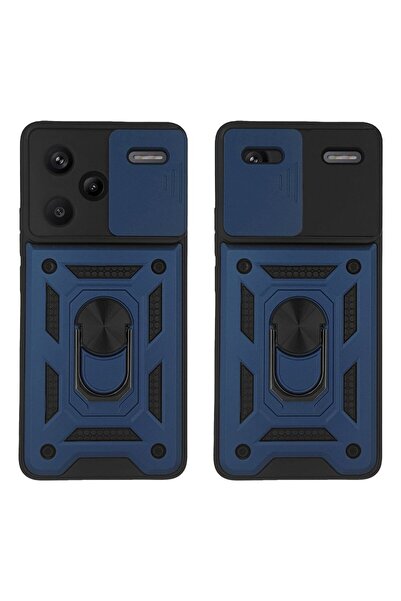 Sonique Θήκη Ring Armor CamPro για Xiaomi Redmi Note 13 Pro Plus 5G Μπλέ