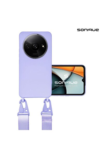 Sonique Θήκη Σιλικόνης με Strap CarryHang Xiaomi Redmi A3 / Redmi A3x Λιλά