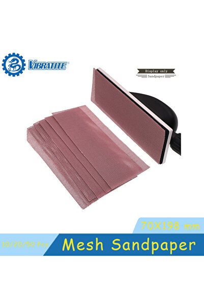 Choice17 10pcs 120 Grit 70X198mm Hook and Loop Mesh Sandpaper 10/20/50 Pcs As...