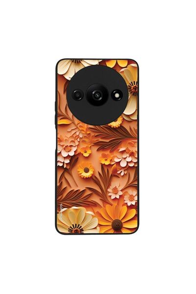 Sonique Θήκη 3D Flower Series για Xiaomi Redmi A3 / Redmi A3x Πορτοκαλί