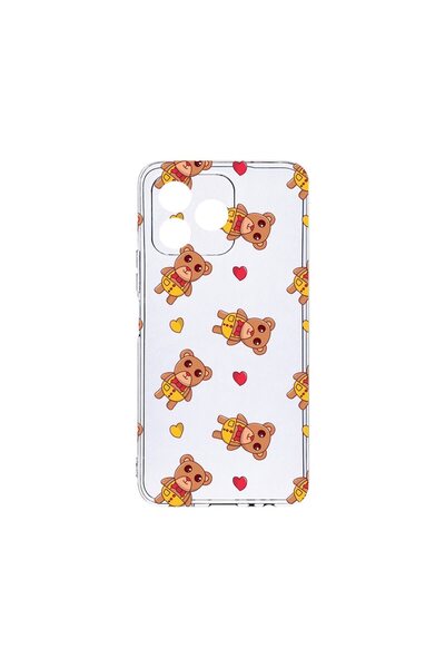 bestcase Прозрачен силиконов калъф 2ММ, съвместим с Xiaomi Redmi 13, десен с ...