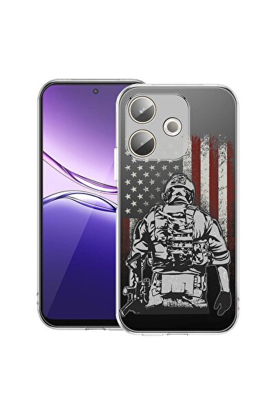 bestcase ¬Æ Husa Clear Silicon pentru OPPO A5 Pro 5G, American Soldier, 20424...