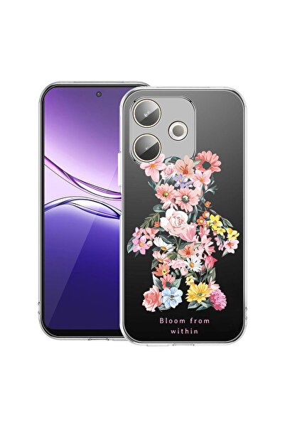 bestcase Husa Clear Silicon pentru OPPO A5 Pro 5G, Ursuleț de pluș care înflo...