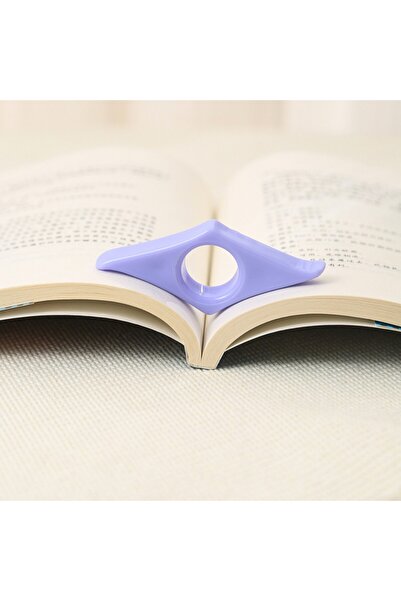 Choice3 purple Acrylic Thumb Book Holder Press Bookmark Reading Aid for Books