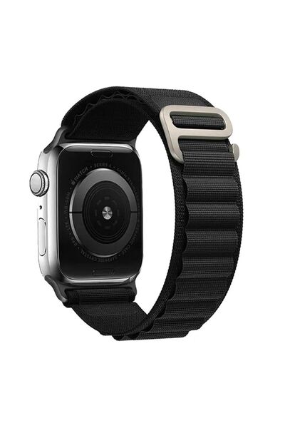 Sonique Λουράκι Nylon Alpine Loop Band για Apple Watch (38/40/41MM) Μαύρο