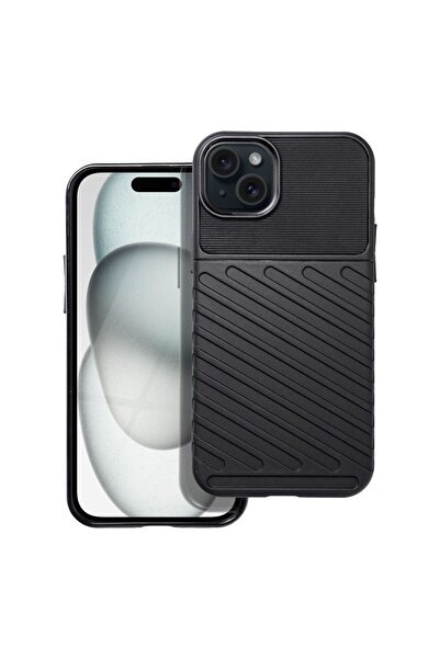 OEM Θήκη Κινητού Thunder Case Flexible Tough Rugged Apple iPhone 15 Plus Μαύρο