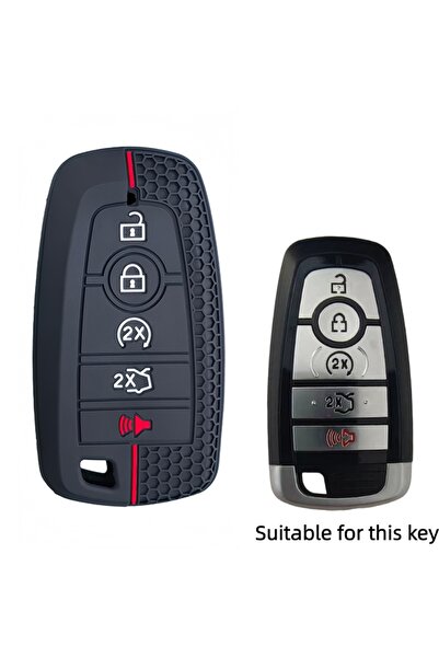 Choice black Soft Silicone Shell For Ford Explorer Mustang Fusion Escape F150...
